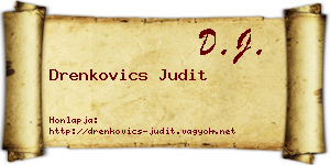 Drenkovics Judit névjegykártya