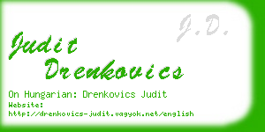 judit drenkovics business card